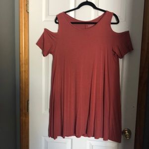 Brick red TShirt dress